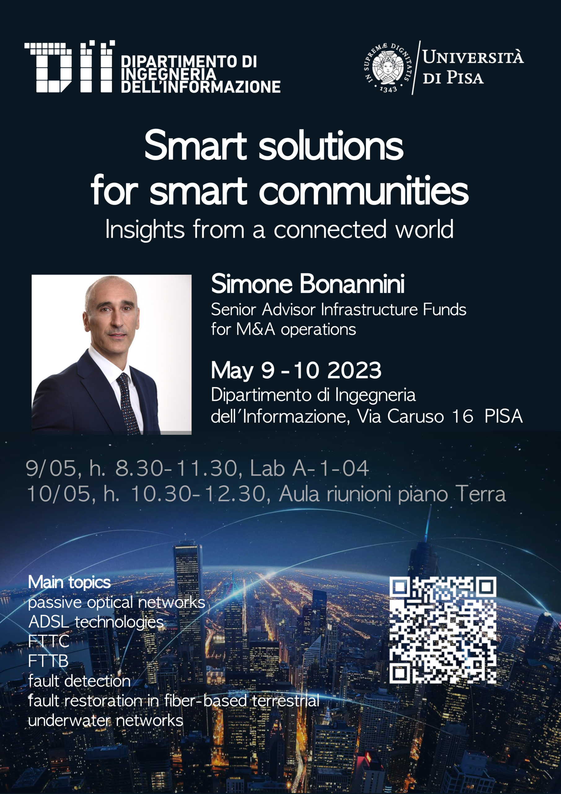 Annuncio seminario: Smart solutions for smart communities: Insights from a connected world